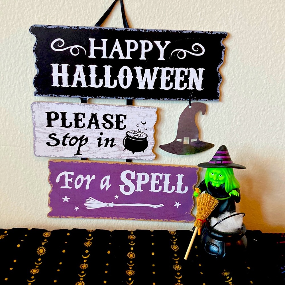 Halloween witch 🧙‍♀️spell decor set